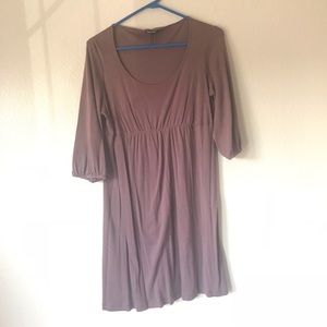 Purple dress, empire waist